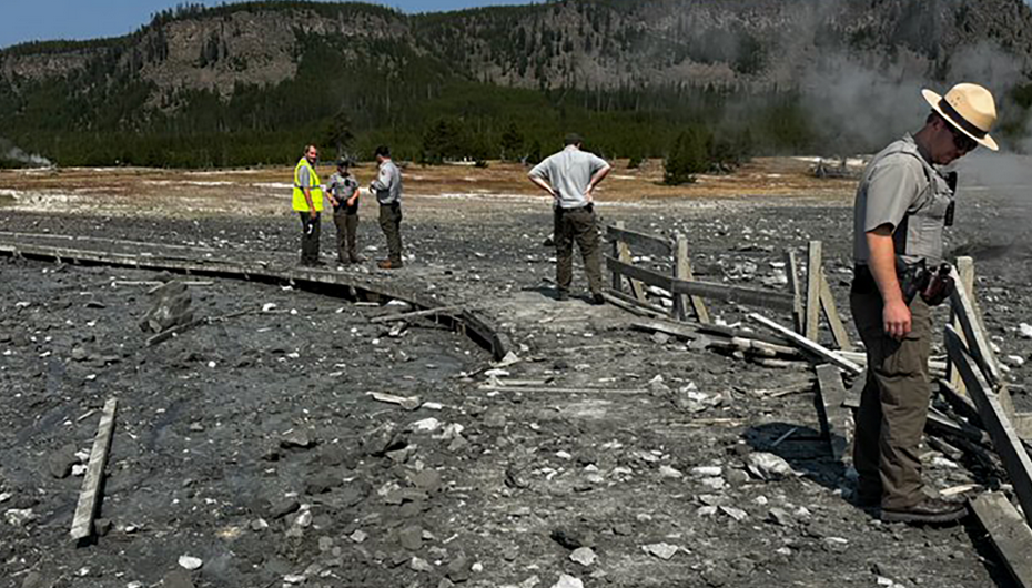 Hydrothermal Explosion Causes Damage in Area of Yellowstone National Park